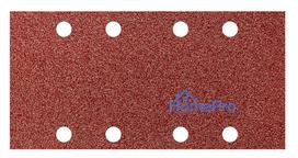 Velcro-backed sanding paper 93 x 185 mm, P120, 5 pcs, with 8 holes