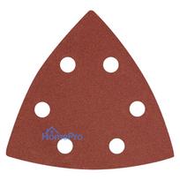 Velcro-backed delta sanding paper 93 x 93 mm P240, 5 pcs, with 6 holes
