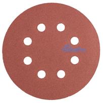 Velcro-backed sanding discs 125 mm, P240 5 pcs, with 8 holes