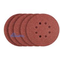 Velcro sanding discs 150 mm, P100, 5 pcs, with 8 holes