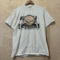 Vintage 90s Carnotaurus Dinosaur Graphic White Cotton T Shirt size Large 120 white