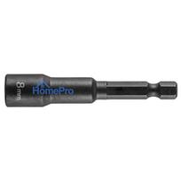 Impact sockets, magnetic 8 x 65 mm