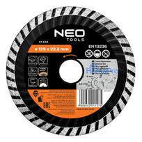 Diamond blade 125 x 22.2 mm, turbo wave