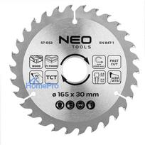 Saw blade, widia, 165 x 30 mm, 30 teeth