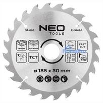 Saw blade, widia, 185 x 30 mm, 24 teeth