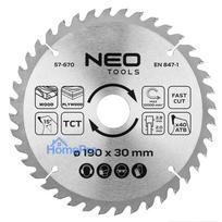 Saw blade, widia, 190 x 30 mm, 40 teeth