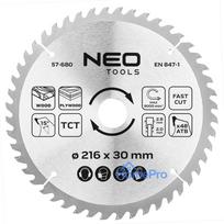 Saw blade, widia, 216 x 30 mm, 48 teeth