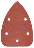 Velcro-backed sanding papers, iron 102 x 140 mm, P40, 5 pcs, with 5 holes for sander 59G335
