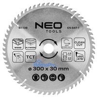 Saw blade, widia, 300 x 30 mm, 60 teeth