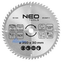 Saw blade, widia, 350 x 30 mm, 60 teeth