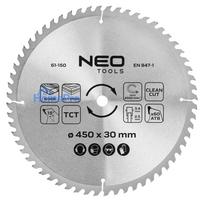 Saw blade, widia, 450 x 30 mm, 60 teeth