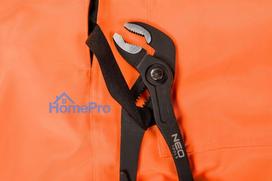 High visibility working bib pants, orange, size XXL