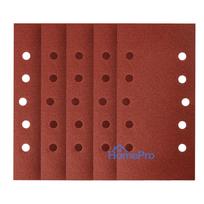 Velcro-backed sanding paper 115 x 230 mm, P120, 5 pcs, with 10 holes