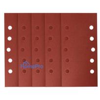 Velcro-backed sanding paper 115 x 230 mm, P240, 5 pcs, with 10 holes