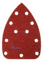 Velcro-backed sanding paper, iron 80 x 140 mm, P40, 5 pcs, with 11 holes