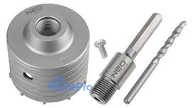 Forked hole saw 85 mm with HEX adapter and pilot drill bit