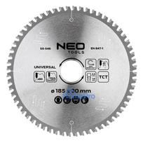 Saw blade, widia, 185 x 30 mm, 60 teeth, universal