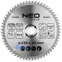 Saw blade, widia, 235 x 30 mm, 60 teeth