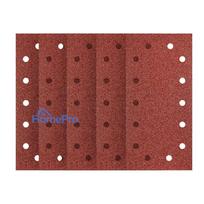 Velcro-backed sanding paper 115 x 230 mm, P80, 5 pcs, with 14 holes