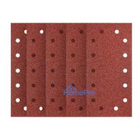 Velcro-backed sanding paper 115 x 230 mm, P100, 5 pcs, with 14 holes