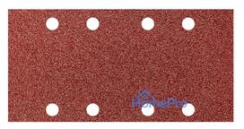 Velcro-backed sanding paper 93 x 185 mm, P180, 5 pcs, with 8 holes