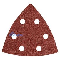 Velcro-backed delta sanding paper 93 x 93 mm P40, 5 pcs, with 6 holes