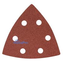 Velcro-backed delta sanding paper 93 x 93 mm P120, 5 pcs, with 6 holes