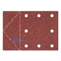 Sanding paper 115 x 160 mm, with 8 holes, tear-off perforation, velcro, P40, 3 pcs.