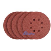 Velcro sanding discs 150 mm, P120, 5 pcs, with 8 holes
