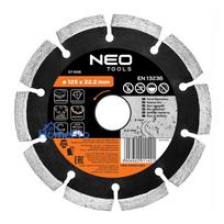Diamond blade 125 x 22.2 mm, segmented, laser-welded