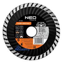 Diamond blade 115 x 22.2 mm, turbo wave