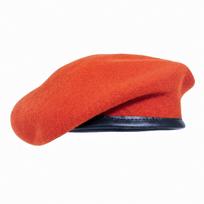 Unisex vilnonis beretas oranžinės raudonos spalvos, dydis 60, vyrams ir moterims One Size red