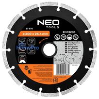 Diamond blade 200 x 25.4 mm, segmented