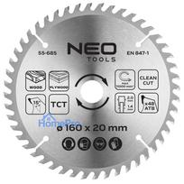 Saw blade, plunge-cutting, widia, 160 x 1.4 x 2.0 x 20 mm, 48 teeth