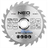 Saw blade, widia, 190 x 30 mm, 24 teeth