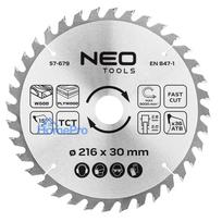 Saw blade, widia, 216 x 30 mm, 36 teeth