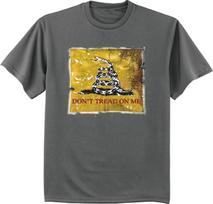 Big And Tall Unisex T-shirt Don'T Tread On Me Flag Design Bigmen&women King Size Tee S yellow