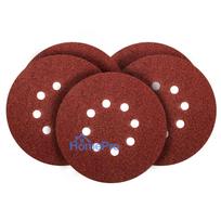 Sanding discs 150 mm, K40, 5 pcs, with 8 holes, 65 mm