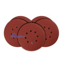Velcro sanding discs 150 mm, K120, 5 pcs, with 8 holes, 65 mm