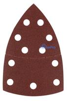 Sanding paper, velcro, iron 102 x 152 mm, P120, 5 pcs, with 11 holes