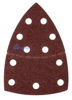 Sanding paper, velcro, iron 102 x 152 mm, P40, 5 pcs, with 11 holes