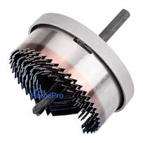 Wood hole cuttters 26 - 63 mm, h 25 mm, hardened teeth, set 7 pcs
