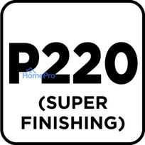 Sanding discs, perforated, Velcro-backed with holes 225 mm, P220, 5 pcs.