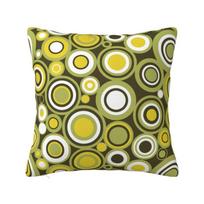 Custom Modern Mid Century Modern Circles Sofa Cushion Cover Soft Scandi Abstract Geometric Pillow Case Living Room Decoration 50x50cm