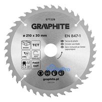Saw blade, widia, 210 x 30 mm, 40 teeth