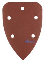 Sanding paper, velcro, iron 98 x 140 mm, P220, 5 pcs, with 5 holes