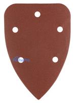 Sanding paper, velcro, iron 98 x 140 mm, P100, 5 pcs, with 5 holes