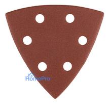Sanding paper, velcro, iron 93 x 93 mm, P220, 5 pcs, with 6 holes
