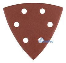 Sanding paper, velcro, iron 93 x 93 mm, P150, 5 pcs, with 6 holes