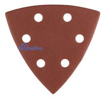 Sanding paper, velcro, iron 93 x 93 mm, P100, 5 pcs, with 6 holes